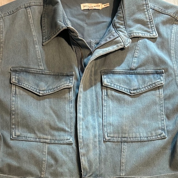 Good American Fit For Success Denim Jumpsuit *NWT* - Picture 3 of 13